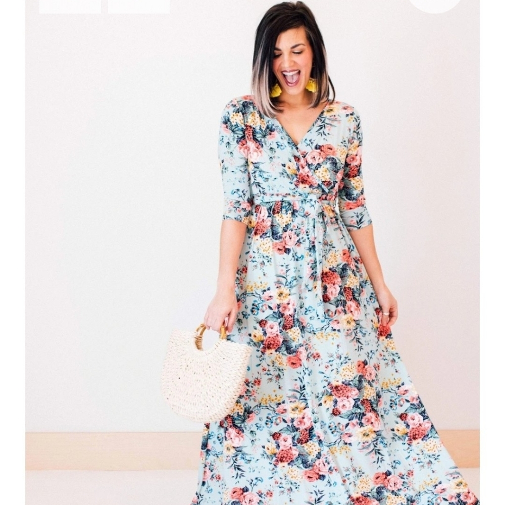 New Boutique Floral Maxi Dress